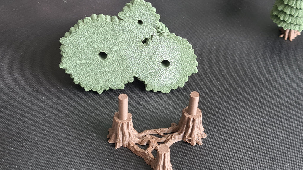 10mm Scale Plastic Pine Tree Set