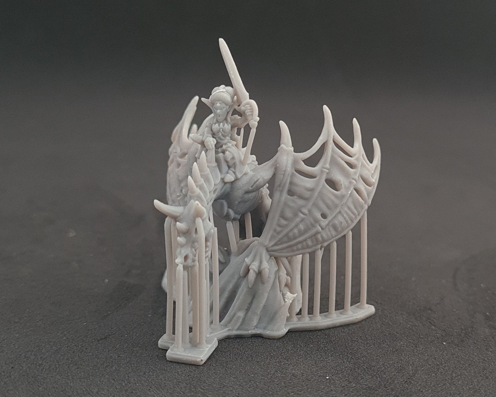 Undead Sorceress on Zombie Dragon