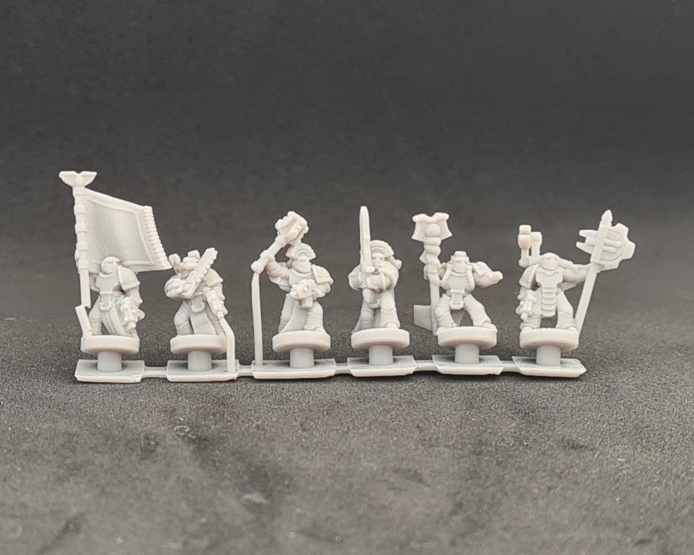 Mark 3 Infantry - Command (Strip of 6 soldiers)