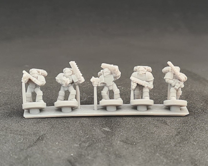 Mark 4 Infantry - Assault (strip of 5 soldiers)