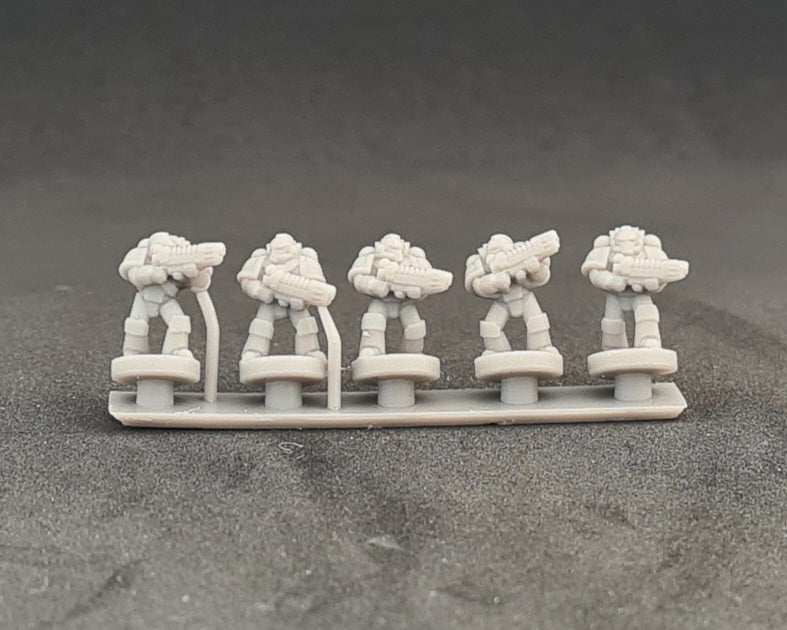 Mark 4 Infantry - Plasma (strip of 5 soldiers)